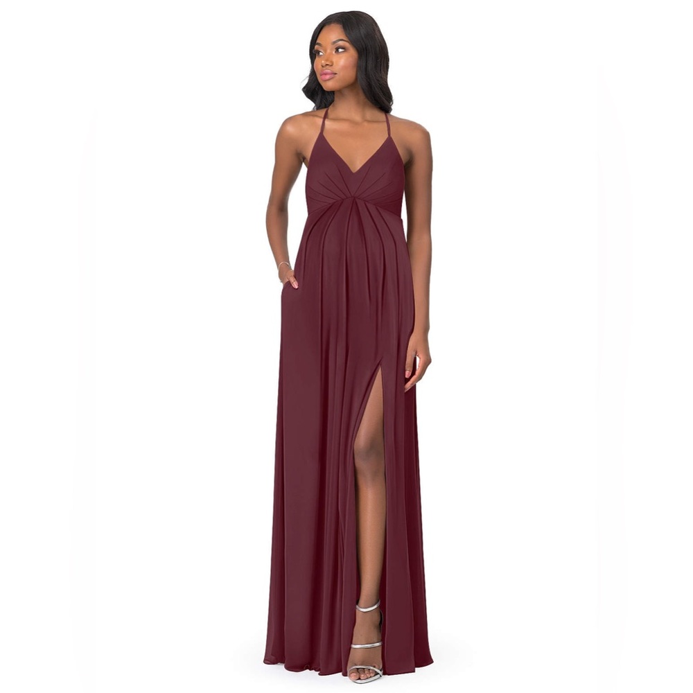 Azazie Maternity Cabernet A10 NWT